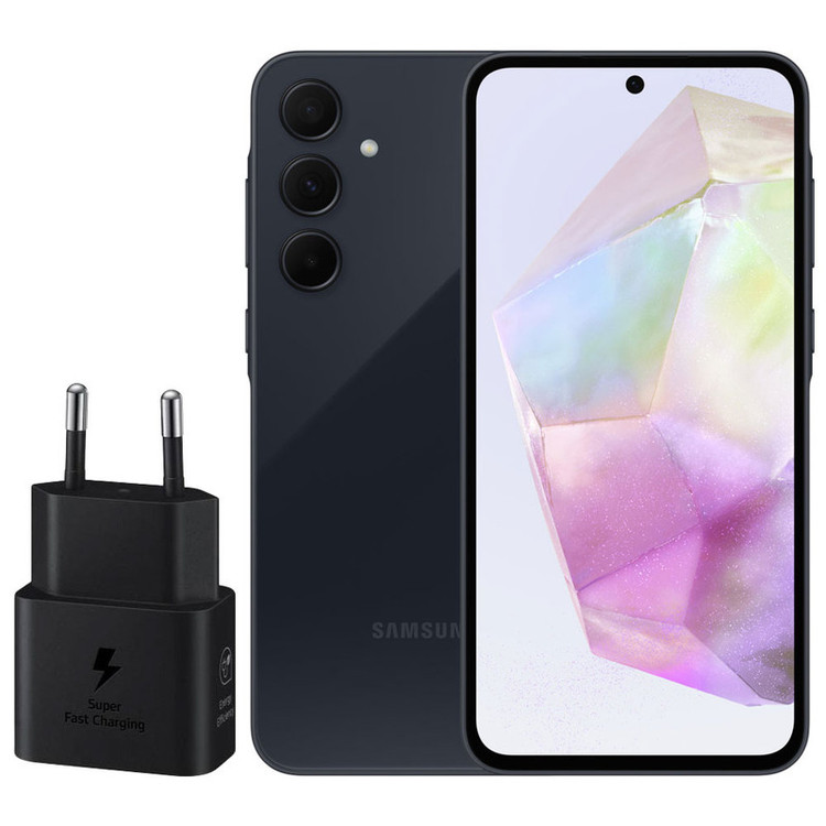 گوشی موبایل سامسونگ مدل Galaxy A15 دو سیم کارت ظرفیت 128 گیگابایت و رم 4 گیگابایت به همراه شارژر 25وات سامسونگ - ویتنام