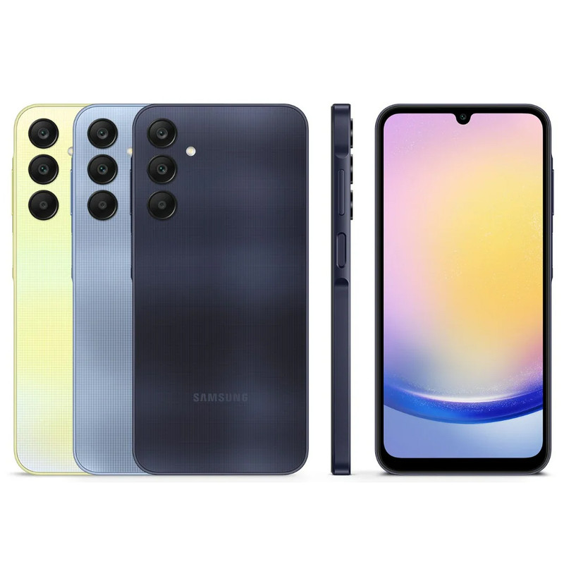 گوشی موبایل سامسونگ مدل Galaxy A25 دو سیم کارت ظرفیت 128 گیگابایت و رم 6 گیگابایت به همراه شارژر 25 وات سامسونگ - ویتنام