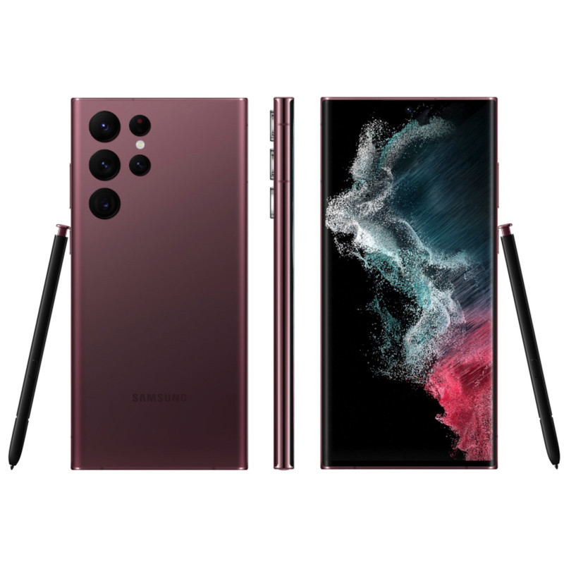 گوشی موبایل سامسونگ مدل Galaxy S22 Ultra 5G دو سیم کارت ظرفیت 256 گیگابایت و رم 12 گیگابایت نسخه اسنپدراگون به همراه شارژر سامسونگ
