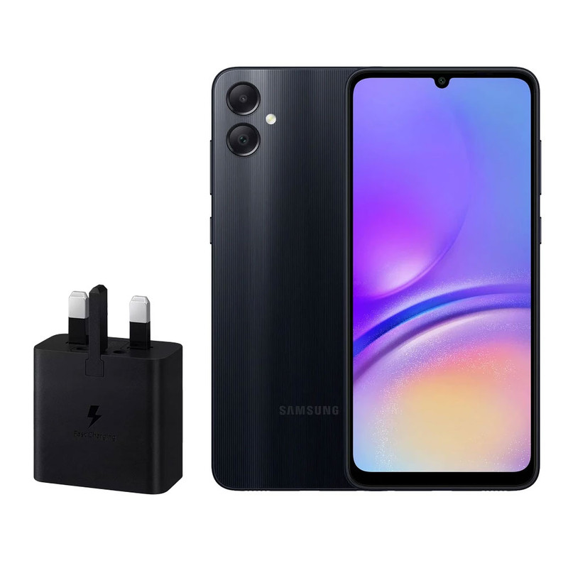 گوشی موبایل سامسونگ مدل Galaxy A05 دو سیم کارت ظرفیت 64 گیگابایت و رم 4 گیگابایت به همراه شارژر 15 وات سامسونگ
