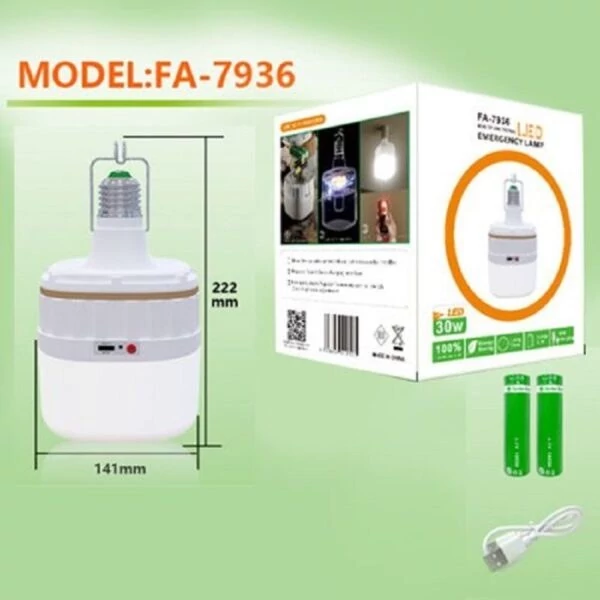 چراغ چادری لامپی شارژی OKGO مدل FA-7936
