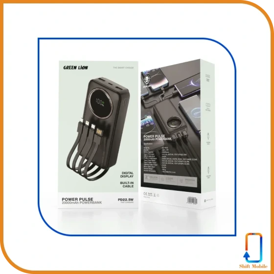 پاور بانک گرين لاين مدل ظرفیت Power Pulse 20000 میلی آمپر ساعت