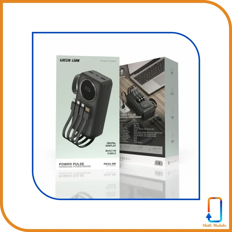 پاور بانک گرين لاين مدل Power Pulse ظرفیت 30000 میلی آمپر ساعت