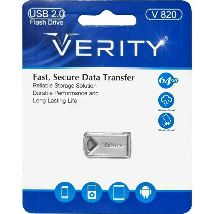 فلش مموری وریتی V820 USB 2 ظرفیت 64 گیگابایت