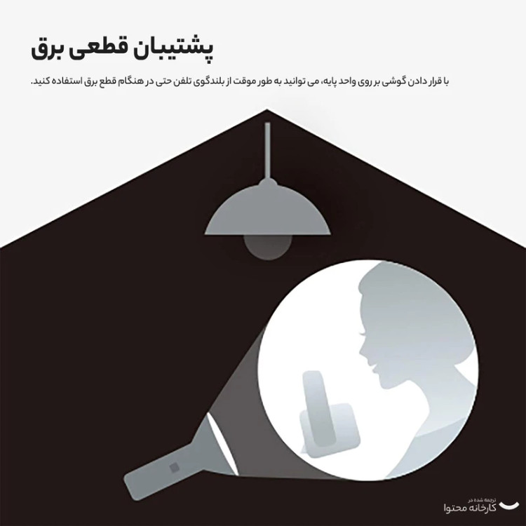 تلفن بیسیم پاناسونیک KX-TG6721 با قابلیت منشی تلفنی