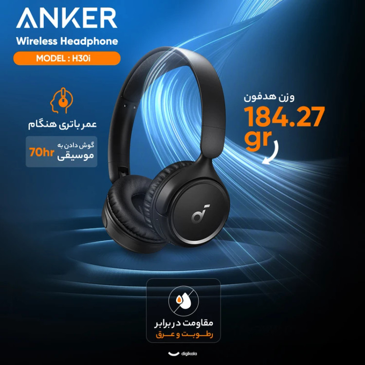 هدفون بلوتوثی انکر Anker Soundcore H30i مدل A3012