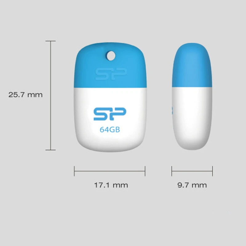 فلش مموری سیلیکون پاور Touch T07 USB 2 ظرفیت 64 گیگابایت